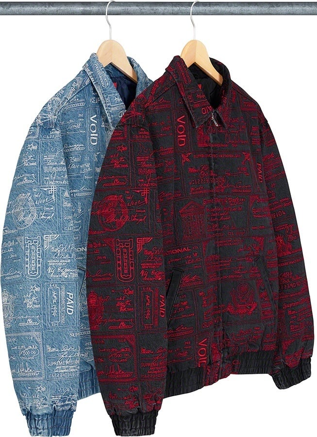Checks Embroidered Denim Jacket